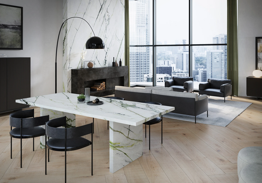 XTONE / CALACATTA GREEN / SILK / 1.2 cm